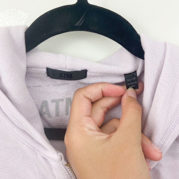 ATM Anthony Thomas Melillo lavender terry jacket - Picture 5 of 6